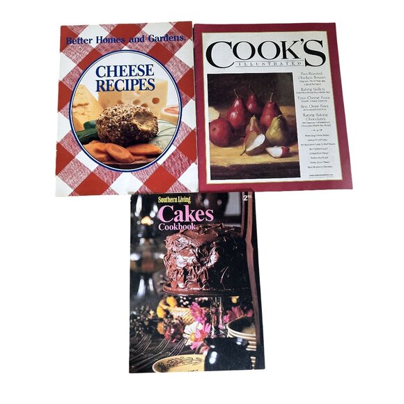 Vintage Cook Book Assortment Paperback Cheese Recipies Cakes & Cook's - Picture 1 of 11